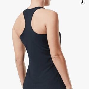 Spanx Transformation Black Side Zipper Racerback Tank Top Size Large L
